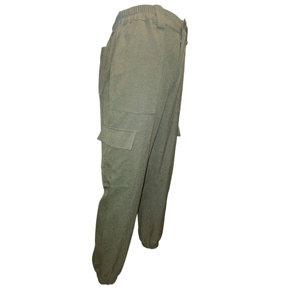 BP. Green Cargo Jogger Grunge Utility Stretchy Women Pants Size S - Picture 9 of 11